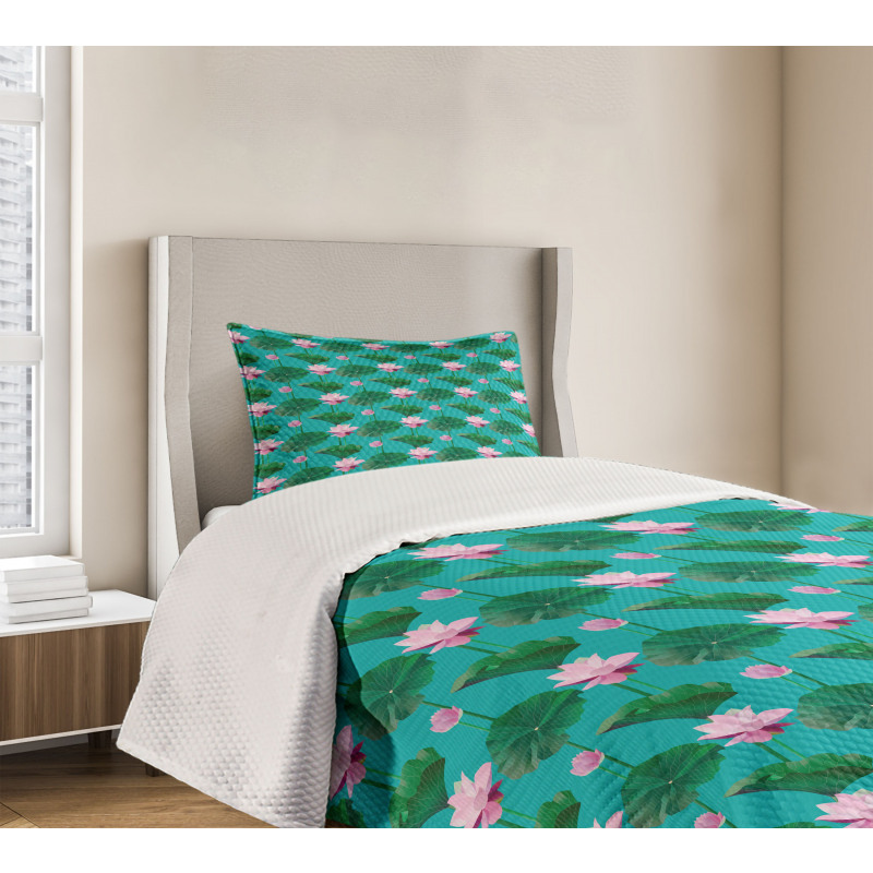 Lotus Leaves Bedspread Set