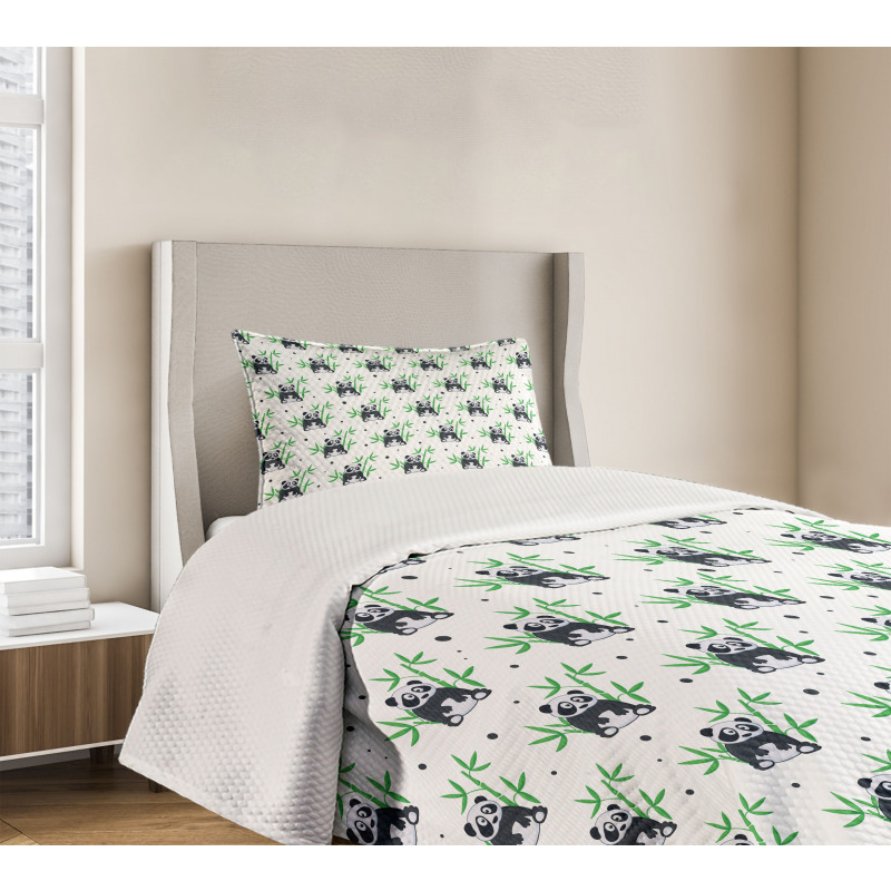 Wild Bamboos Zoo Nature Bedspread Set