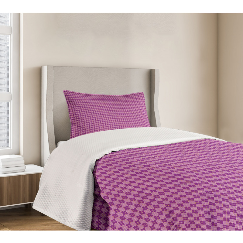 Oriental Pink and Purple Bedspread Set