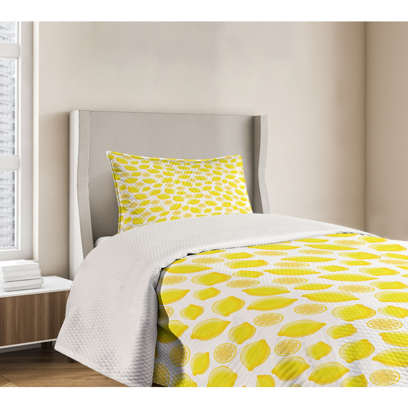 Delicious Citrus Fruits Art Bedspread Set