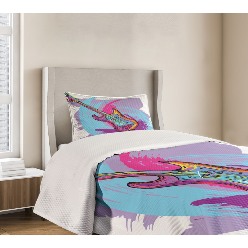 Guitar Instrument Bedspread Set