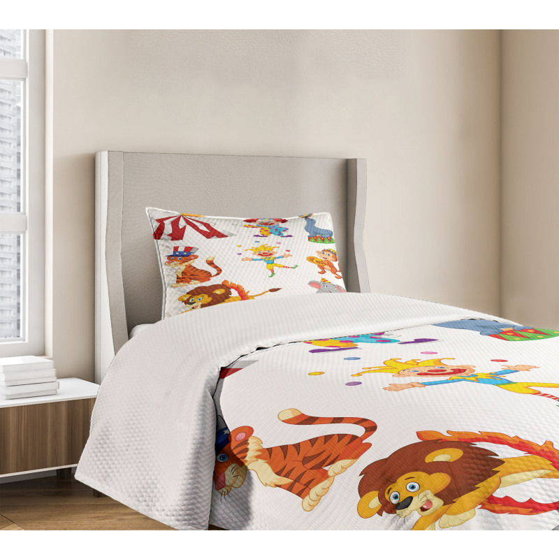 Circus Wild Animals Bedspread Set