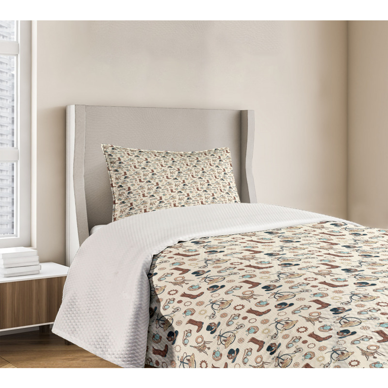 Abstract Apparels Tools Bedspread Set