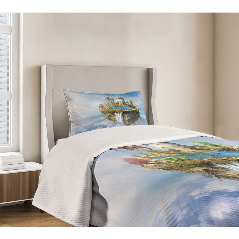 Dragon Castle Tower Bedspread Set