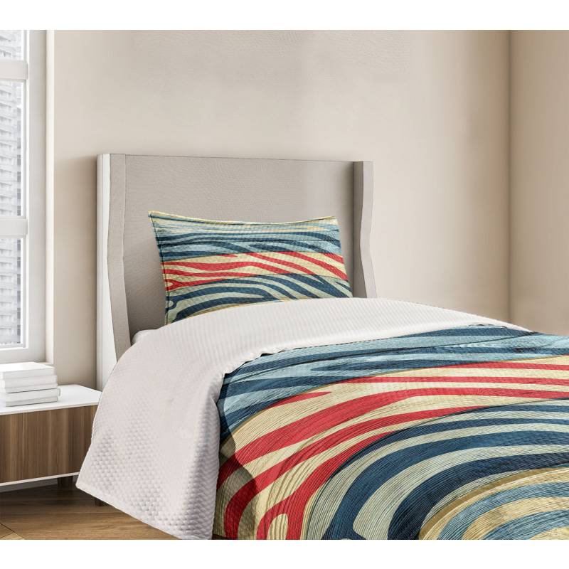 Country Zebra on Wood Bedspread Set