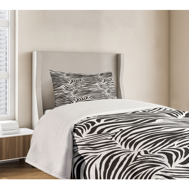 Wild Zebra Lines Bedspread Set