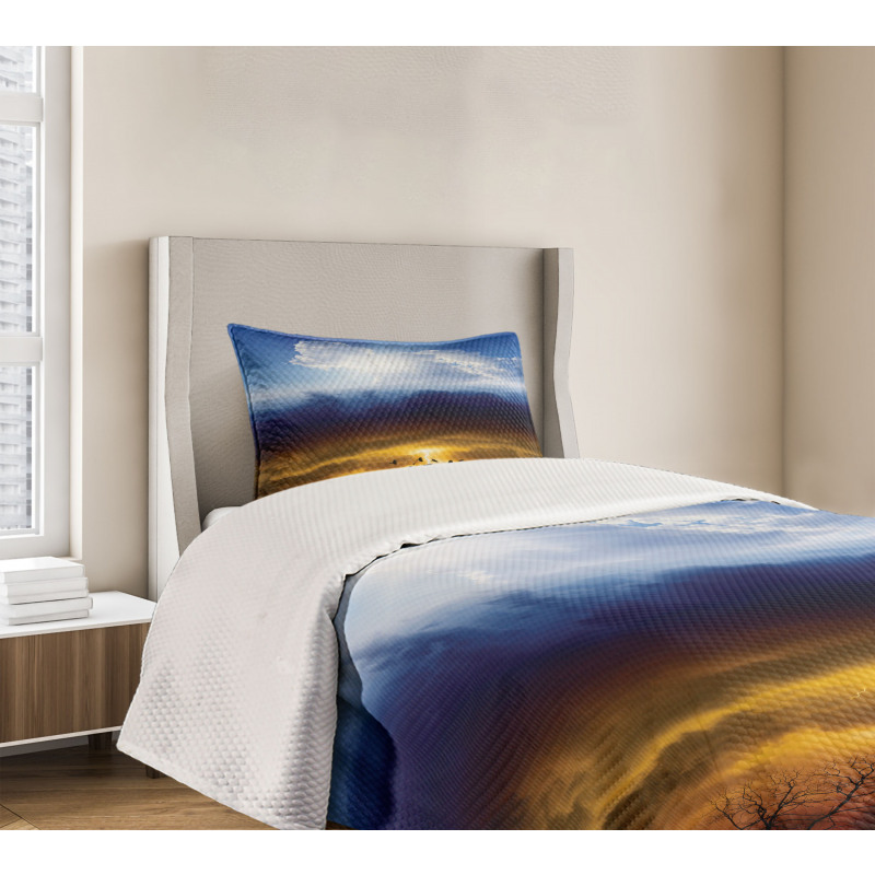 Sun Stormy Sky Heaven Bedspread Set