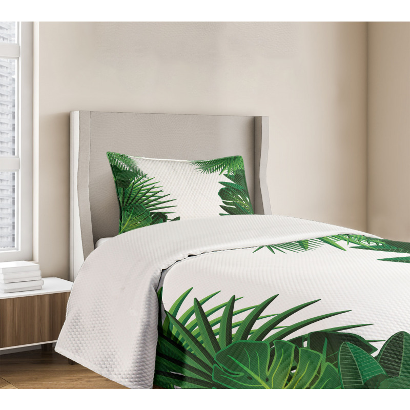 Tropical Exotic Palms Bedspread Set