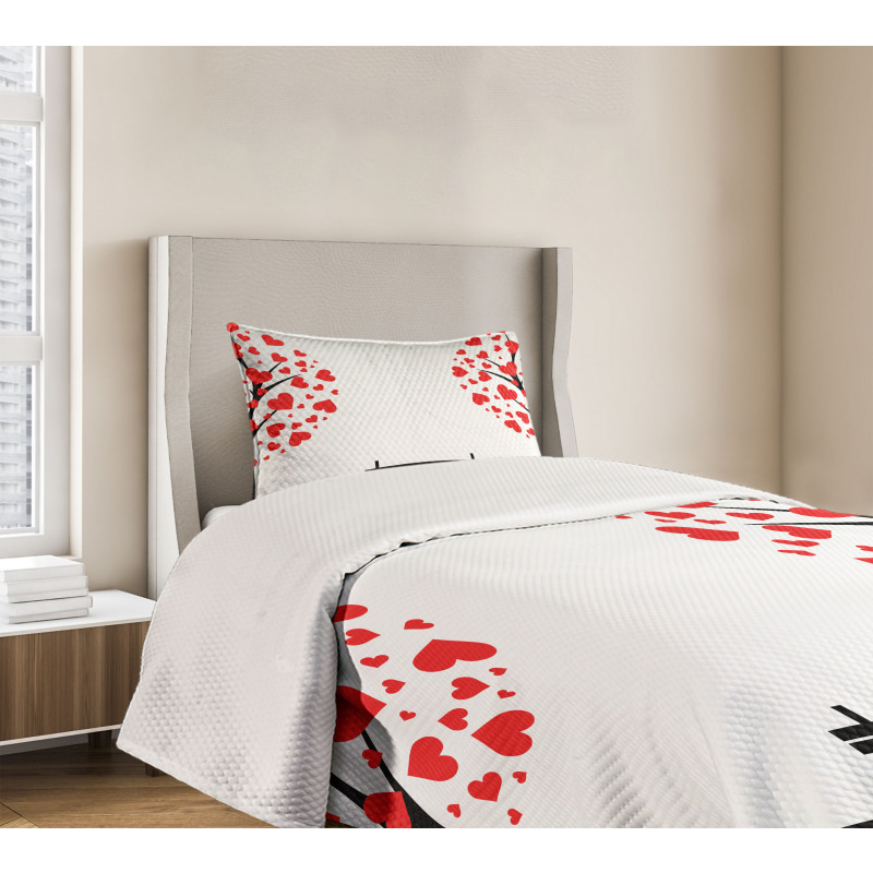 Heart Romance Love Art Bedspread Set