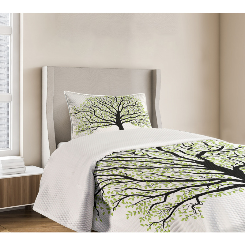 Lush Leaves Bedspread Set