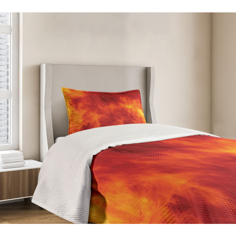Fire and Flames Design Bedspread Set