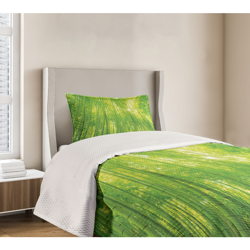 Exotic Wildlife Plants Bedspread Set