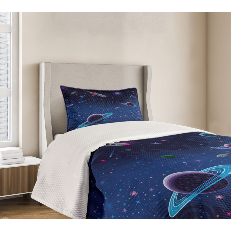 Orbit Rocket Galaxy Bedspread Set