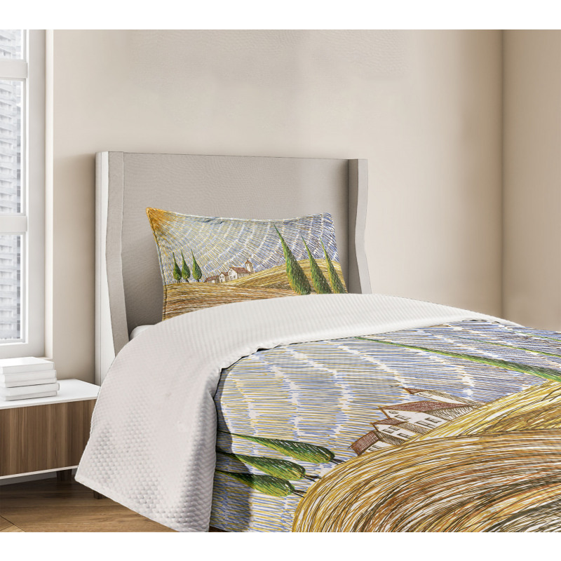 Rural Fields Europe Bedspread Set