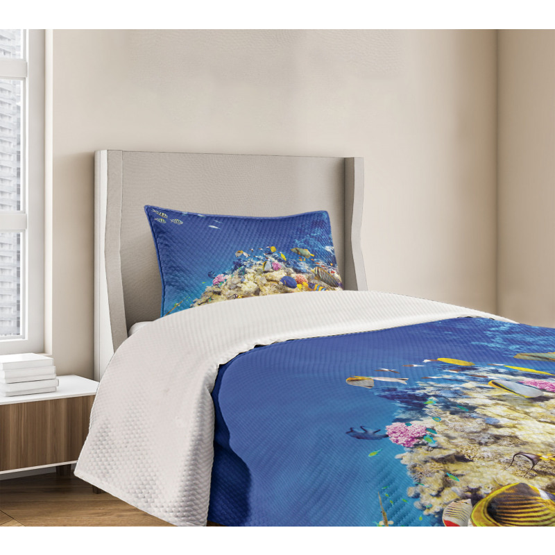 Caribbean Seascape Bedspread Set