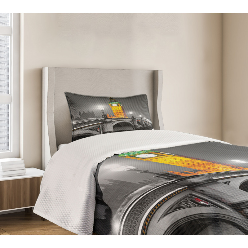 Big Ben Bridge Night Bedspread Set