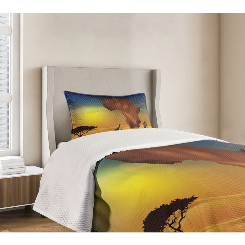 Tropical Wild Animal Bedspread Set