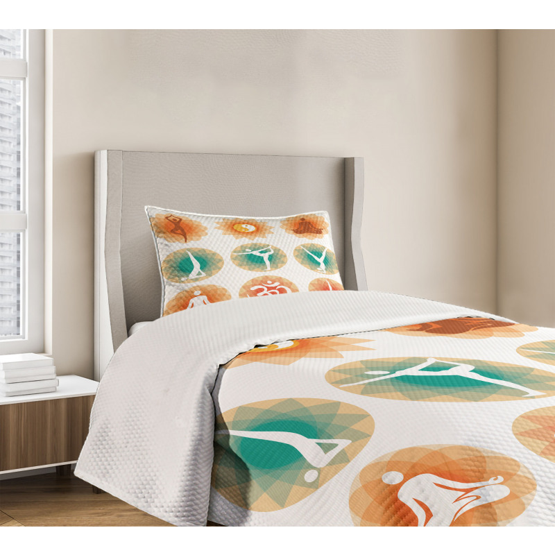 Mental Spirits Pattern Bedspread Set