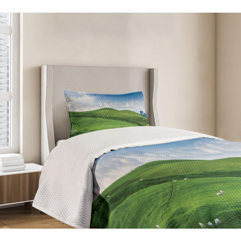 Sheep and Blue Sky Bedspread Set