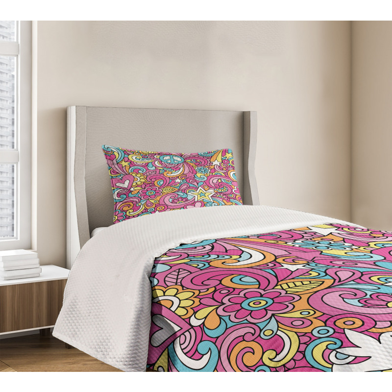 Funky 60s Fun Retro Bedspread Set