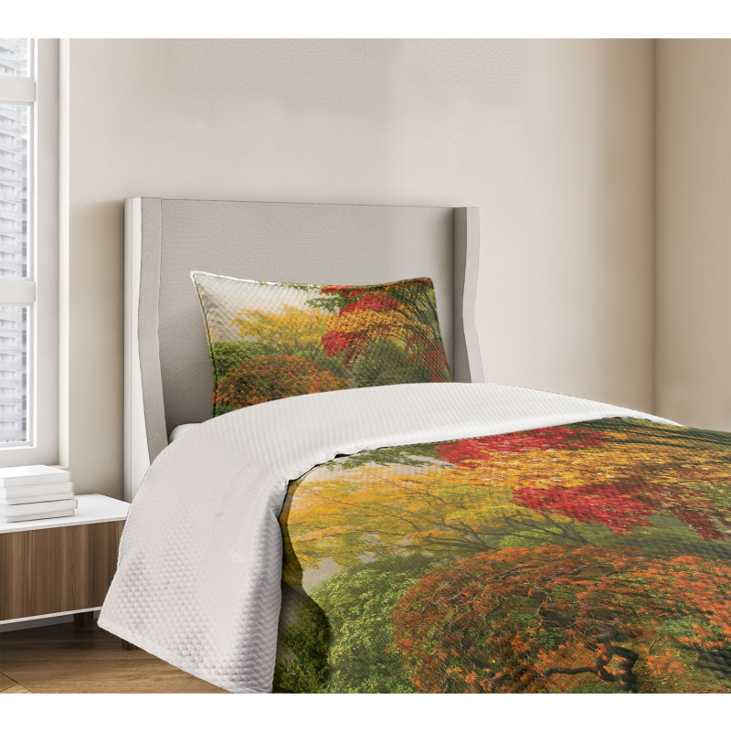 Portland Japan Garden Bedspread Set