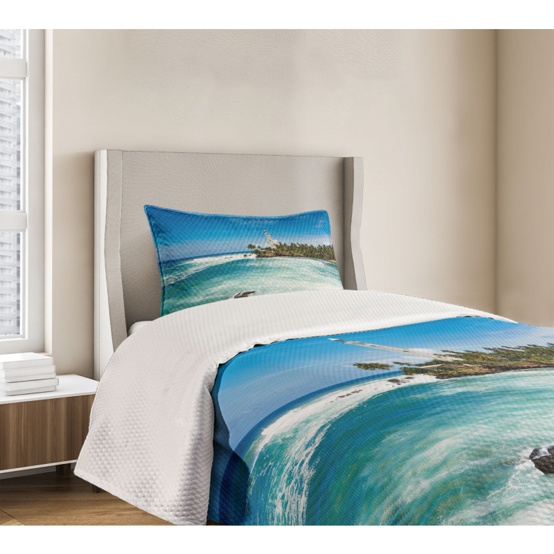 Palms Beach Seaside Bedspread Set