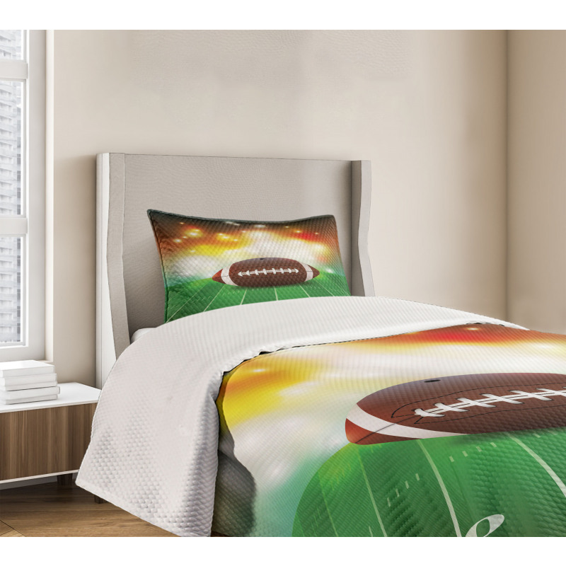 Grass Turf Field Team Bedspread Set