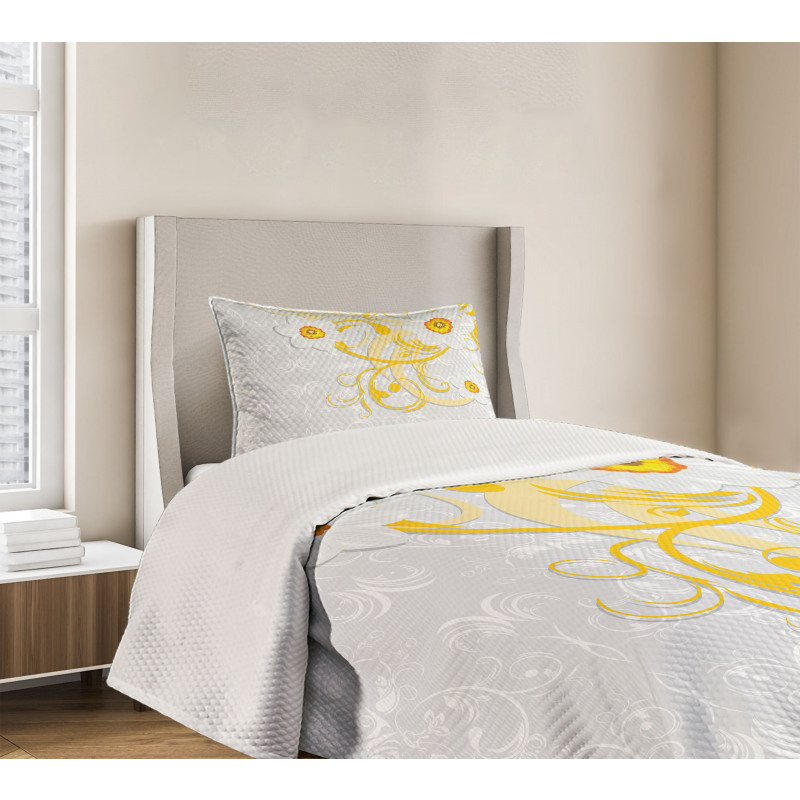 Daffodils Ornaments Art Bedspread Set