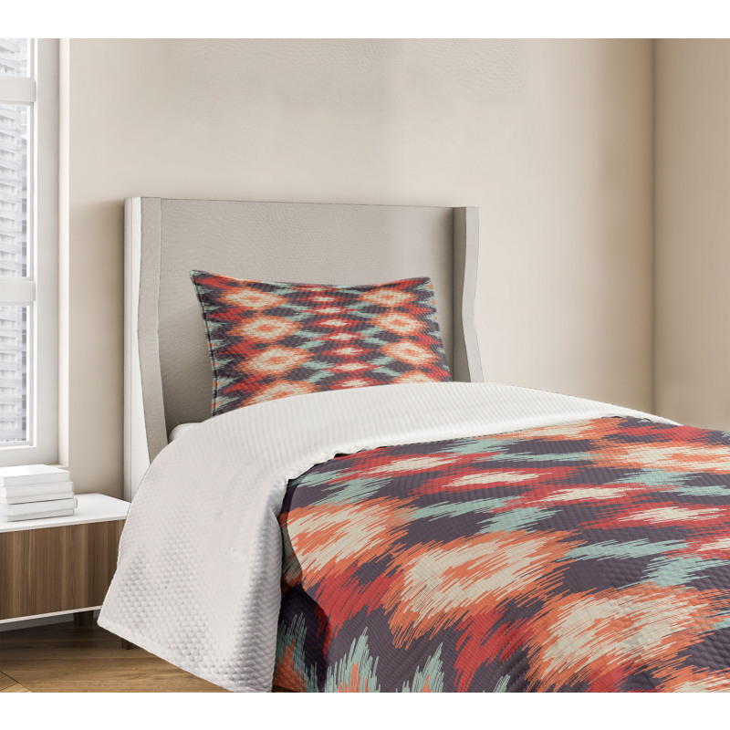 Oriental Weaving Style Bedspread Set