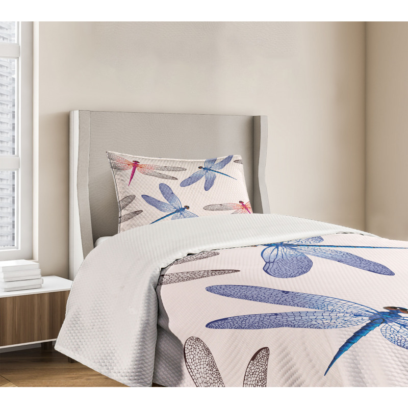 Dragonfly Wings Art Bedspread Set