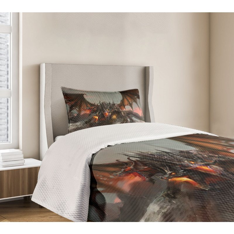 Dragon Monster Bedspread Set