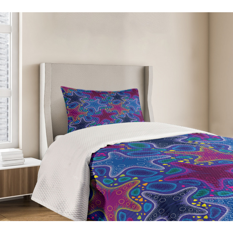 Starfish Animal Art Bedspread Set