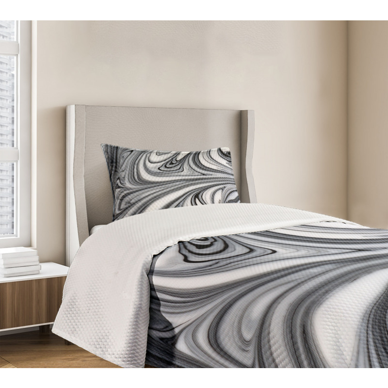 Black White Surreal Art Bedspread Set