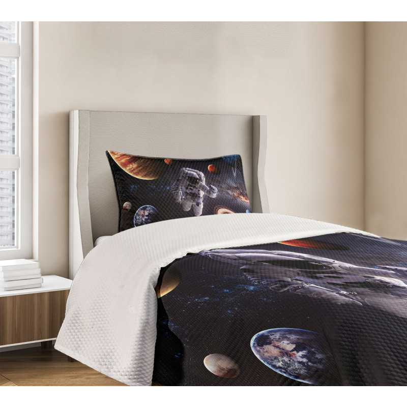 Planets Galaxies Bedspread Set
