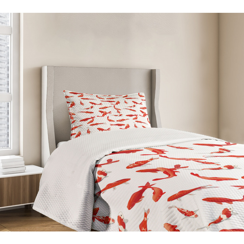 Koi Shoal Marine Bedspread Set