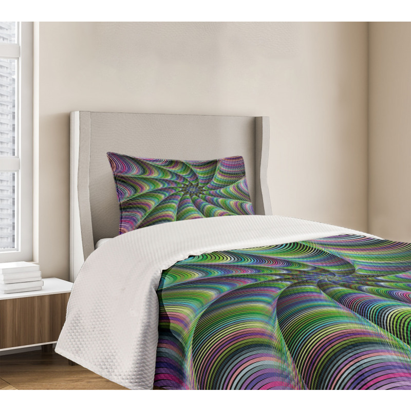 Flower Floral Forms Bedspread Set