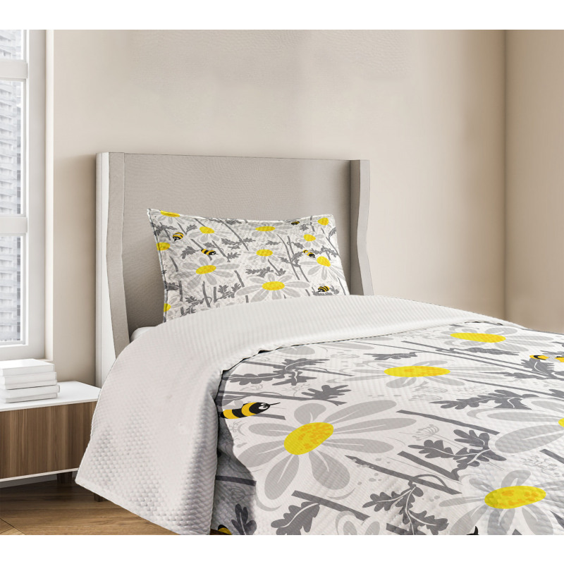 Daisy Leaf Spring Time Bedspread Set