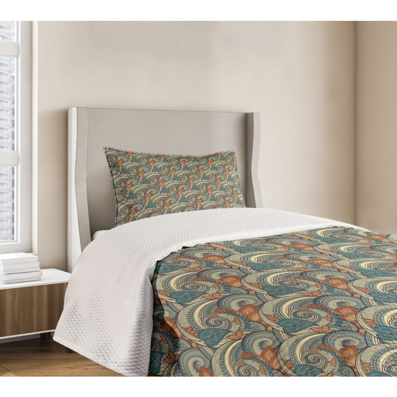 Contrast Vivid Tones Bedspread Set