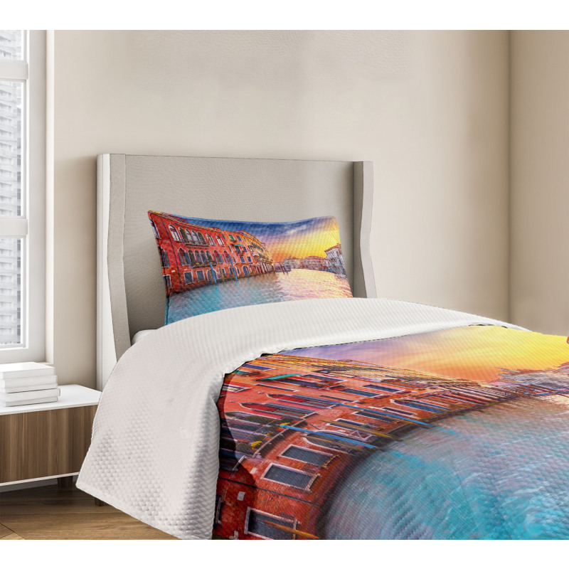 Venice Canal Bedspread Set