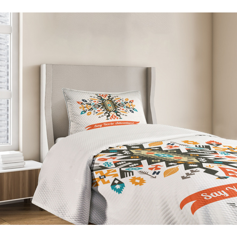 Design and Words Bedspread Set