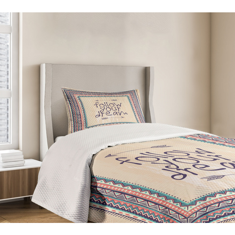 Inspirational Aztec Art Bedspread Set