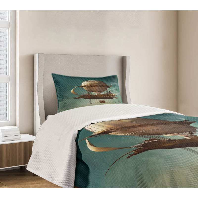 Surreal Space Scenery Bedspread Set