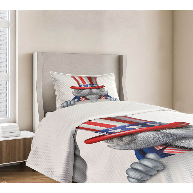Uncle Sam Hat Bedspread Set