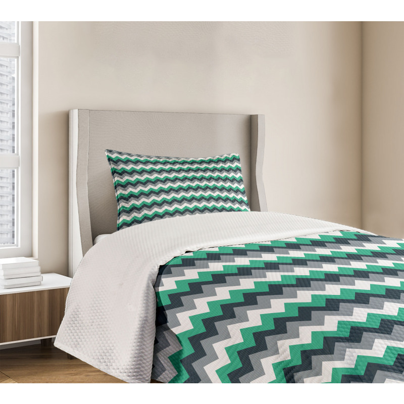 Symmetric Arrows Stripe Bedspread Set