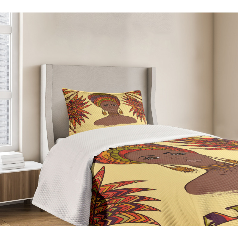 Turban Palms Cultural Bedspread Set