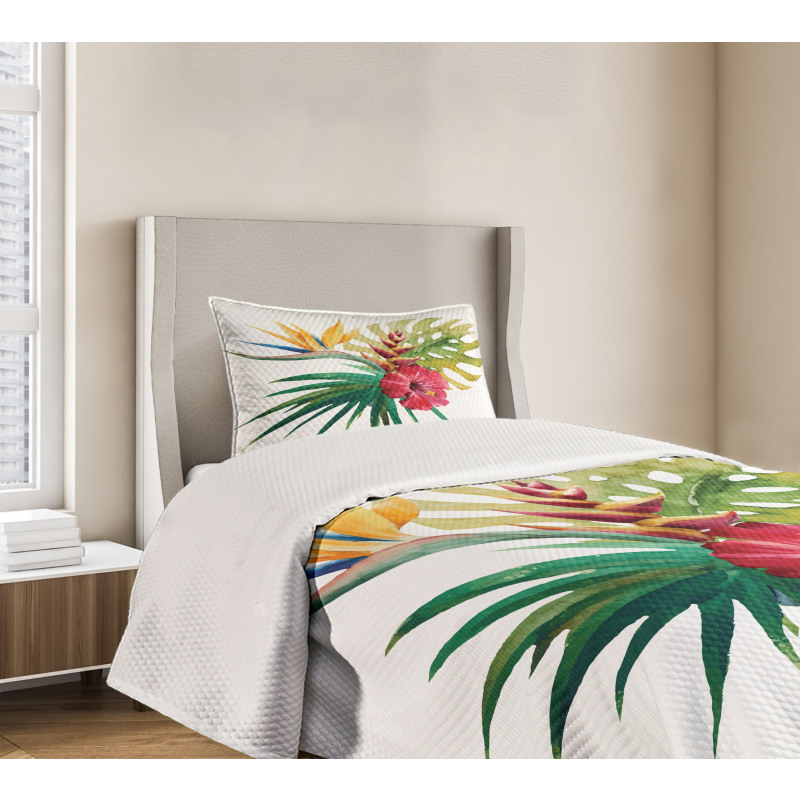 Wild Tropical Orchid Bedspread Set