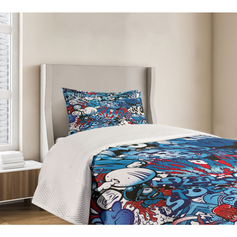 Graffiti Street Art Bedspread Set