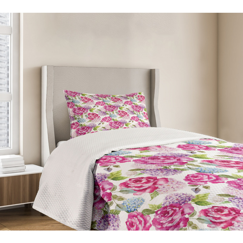 Watercolor Lavenders Bedspread Set