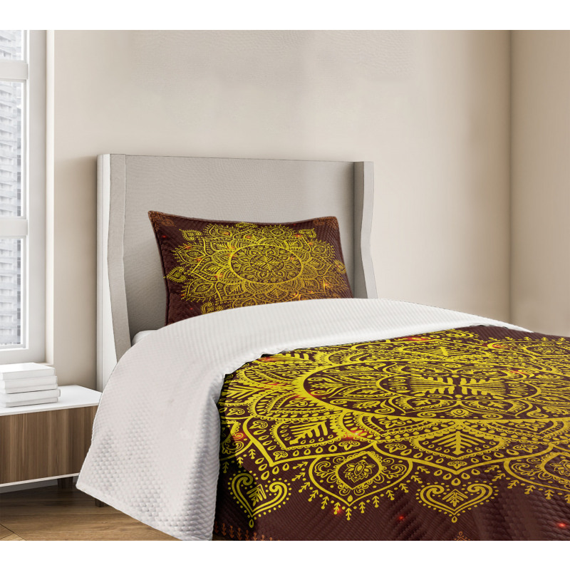 Oriental Snowflake Art Bedspread Set