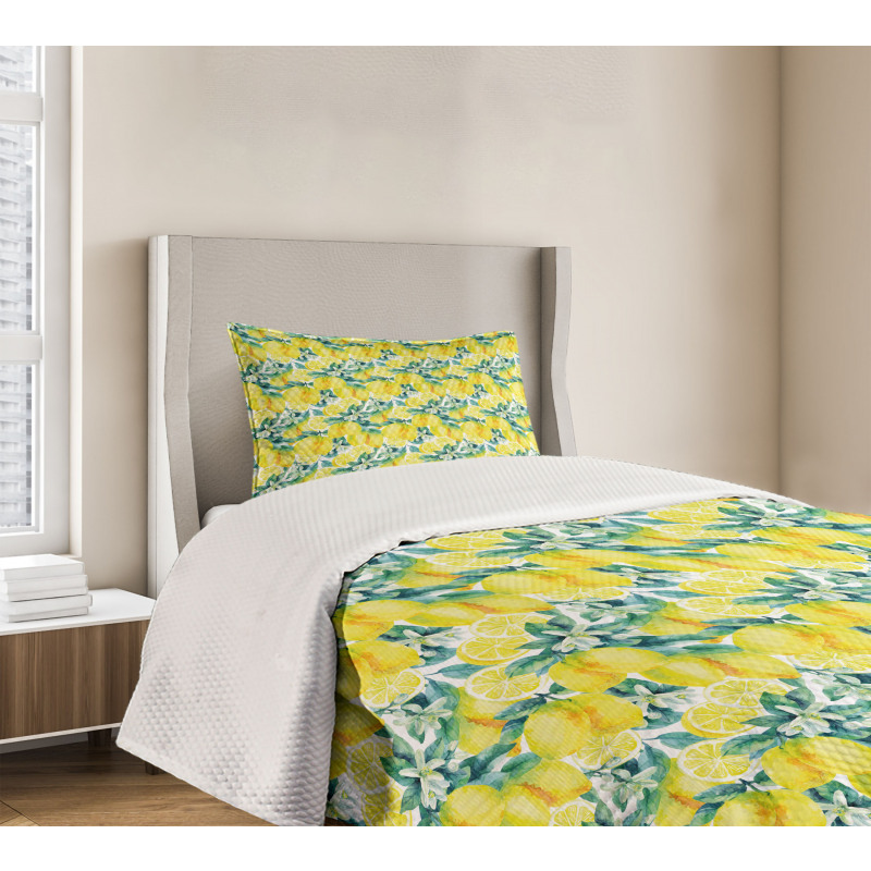 Watercolor Murky Hazy Bedspread Set